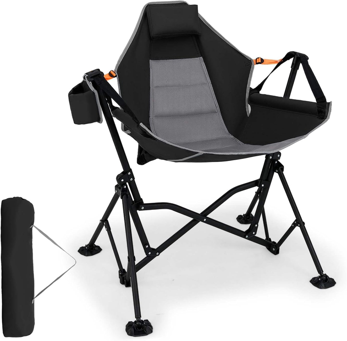 Oversized Hammock Camping Chair for Adults with Cup Holder Support 150 KG