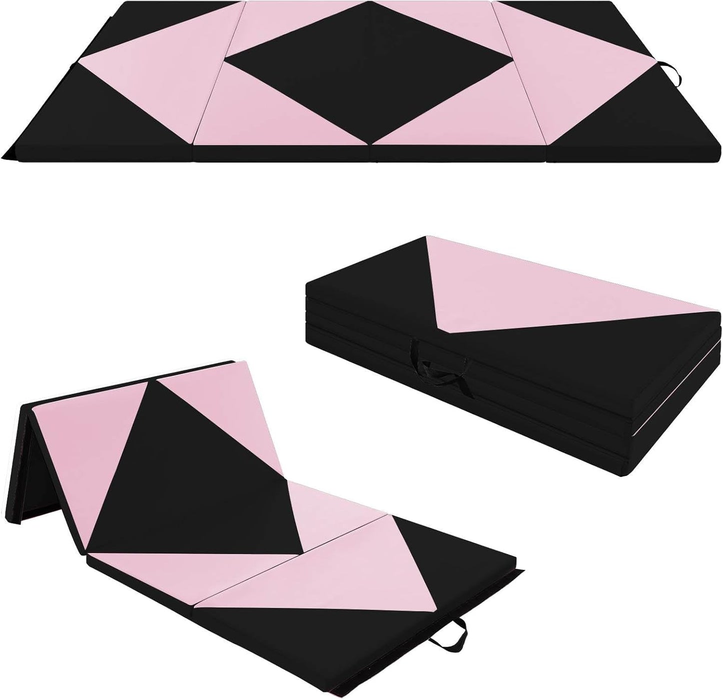 240 x 117 x 5 cm Gymnastics Mat with Carrying Handles & Hook and Loop Fasteners