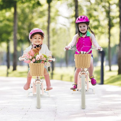 Kids Bike with Training Wheels and Adjustable Handlebar