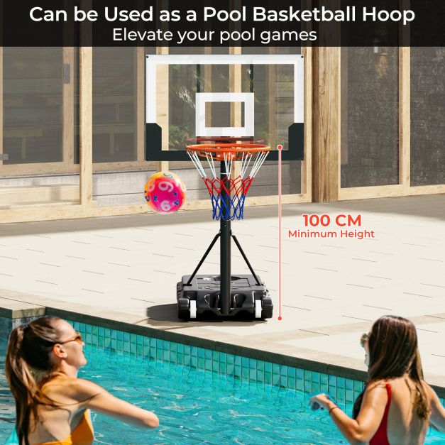Kids Basketball Hoop Portable with Shatterproof PC Backboard