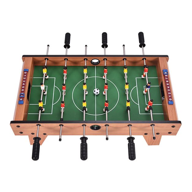 69cm Tabletop Foosball Table with Wooden Raised Legs