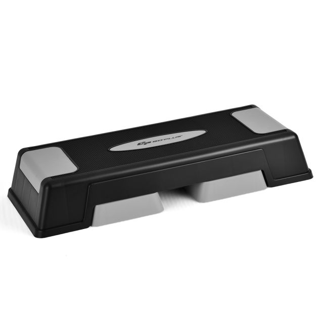 75cm Aerobic Stepper Block Bench with Risers and Adjustable Height