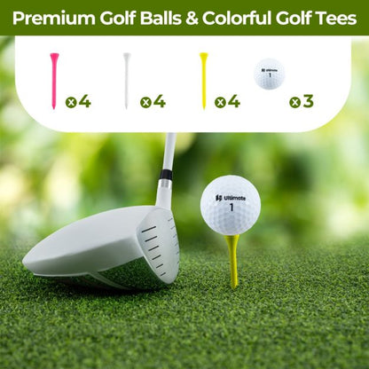 Golf Gift Set for Men with Golf Balls Golf Tees Golf Towel Golf Belt