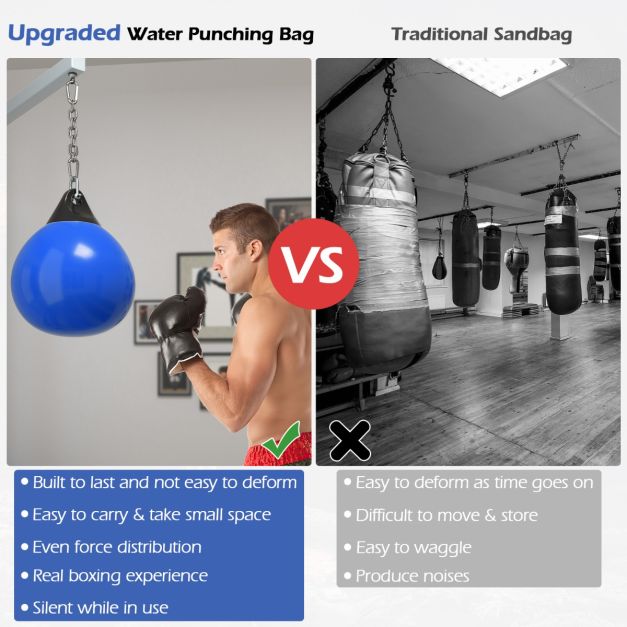 53.5 cm 81.5kg Water Punching Bag with Adjustable Metal Chain