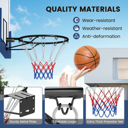 45 CM Basketball Rim Replacement Wall Mounted Basketball Hoop