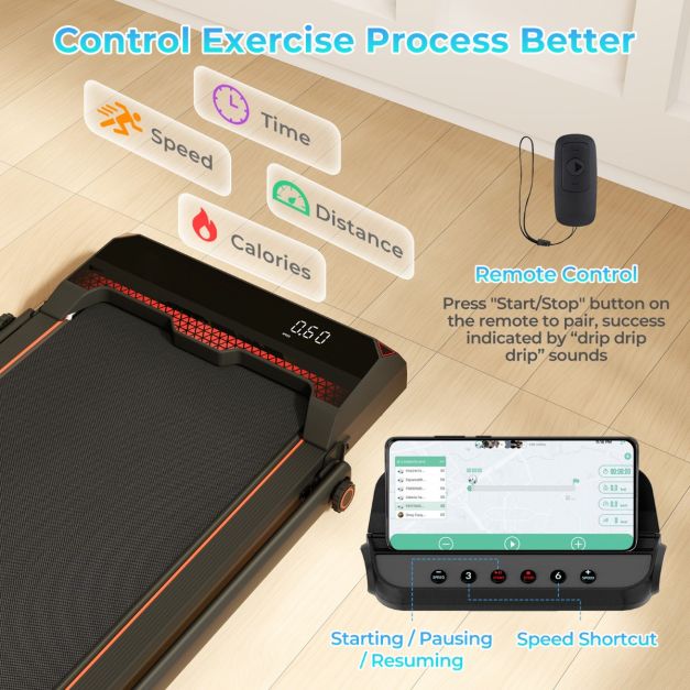 3 in 1 Under Desk Walking Running Machine Treadmill with LED Display
