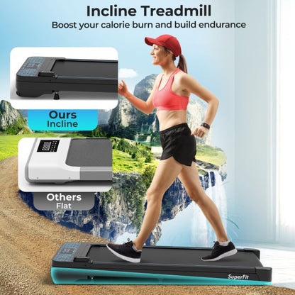 140kg Capacity Under Desk Treadmill with APP Control and LED Display