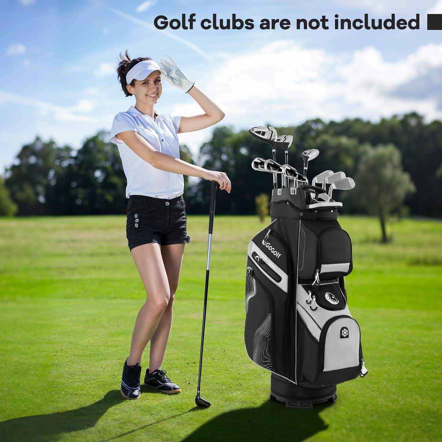 Golf Cart Bag Umbrella Holder for Men Women
