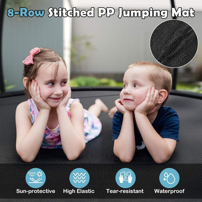 Heavy-Duty Recreational Trampoline with Safety Enclosure Net