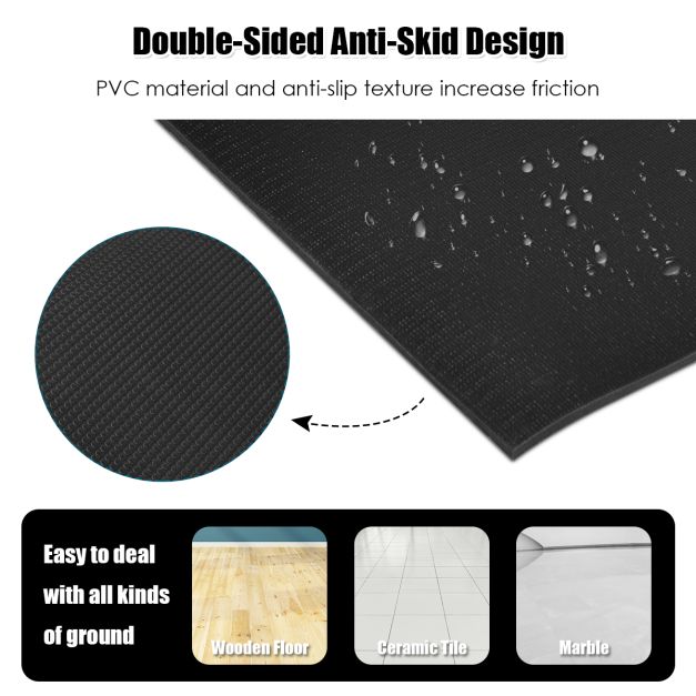 8 MM Thick Exercise Yoga Mat with Double-sided Non-slip Design