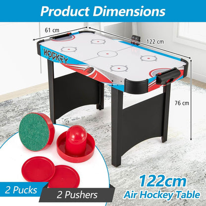 Indoor Hockey Game Table w/LED Scoreboard & Powerful 12V Motor for Adults and Kids