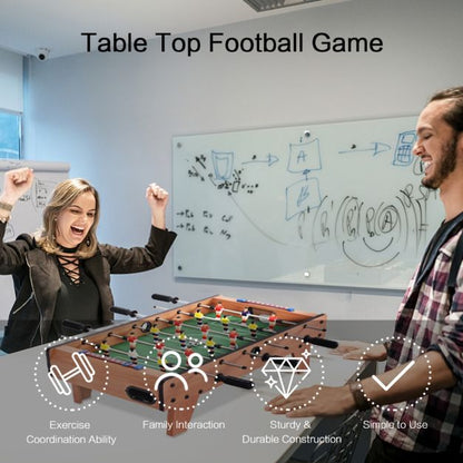 69cm Tabletop Foosball Table with Wooden Raised Legs