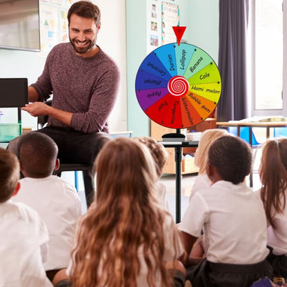 40cm Prize Wheel Height Adjustable with Folding Floor Stand