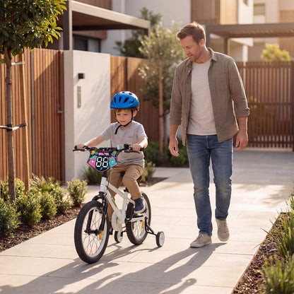 Children Bicycle with Handbrake and Height-Adjustable Seat for Boys and Girls