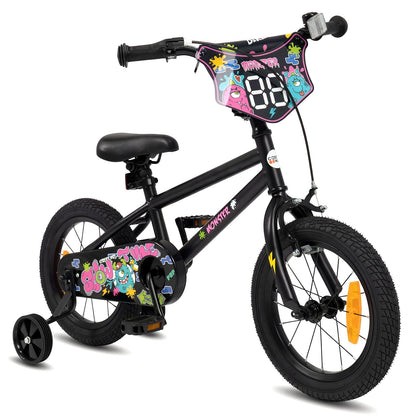 Children Bicycle with Handbrake and Height-Adjustable Seat for Boys and Girls