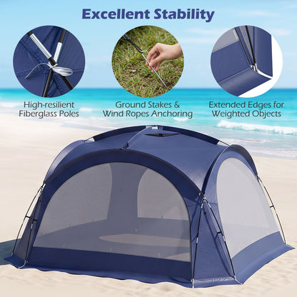 Easy Setup Dome Canopy Tent with Roof Vents and Carrying Bag