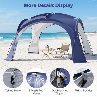 Easy Setup Dome Canopy Tent with Roof Vents and Carrying Bag
