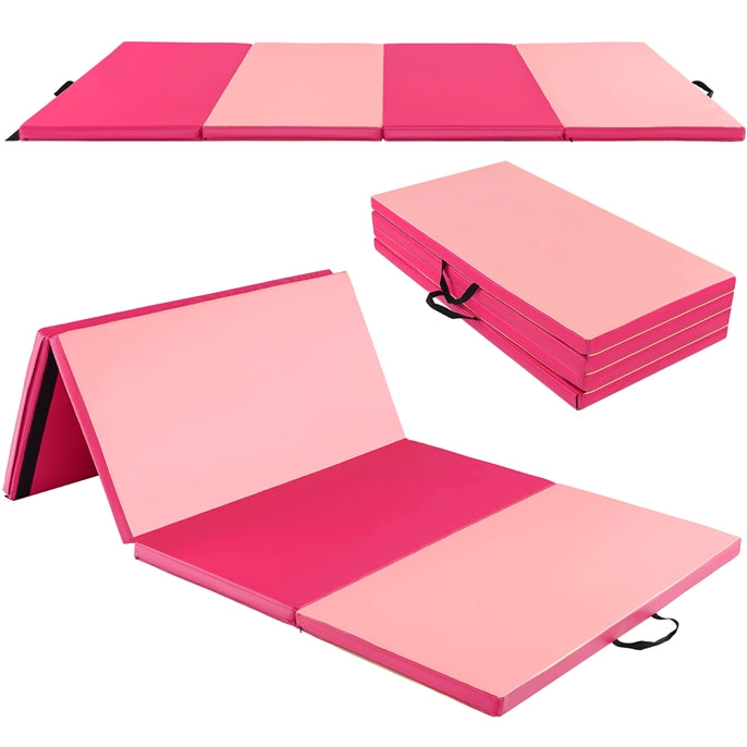 240 cm x 116 cm x 5 cm Folding Gymnastics Mat with Carry Handles
