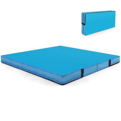 1.2m x 1.2m x 10cm Thick Bi-folding Gymnastics Tumbling Mat with PU Leather Cover