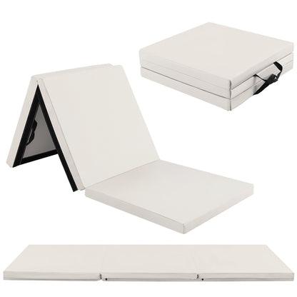 180 x 60 cm Portable 3-Fold Tumbling Mat with 2 Handles