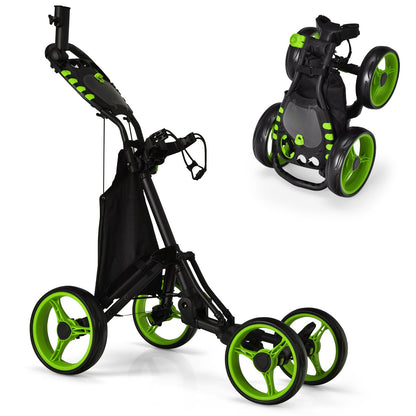 Folding 4 Wheel Golf Push Cart
