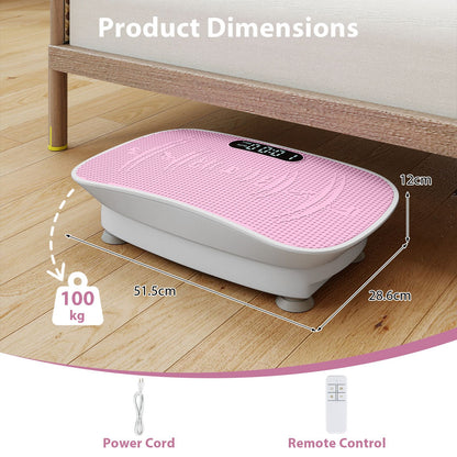 Full-Body Exercise Plate Machine with 10 Speed Intensities for Home