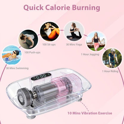Full-Body Exercise Plate Machine with 10 Speed Intensities for Home