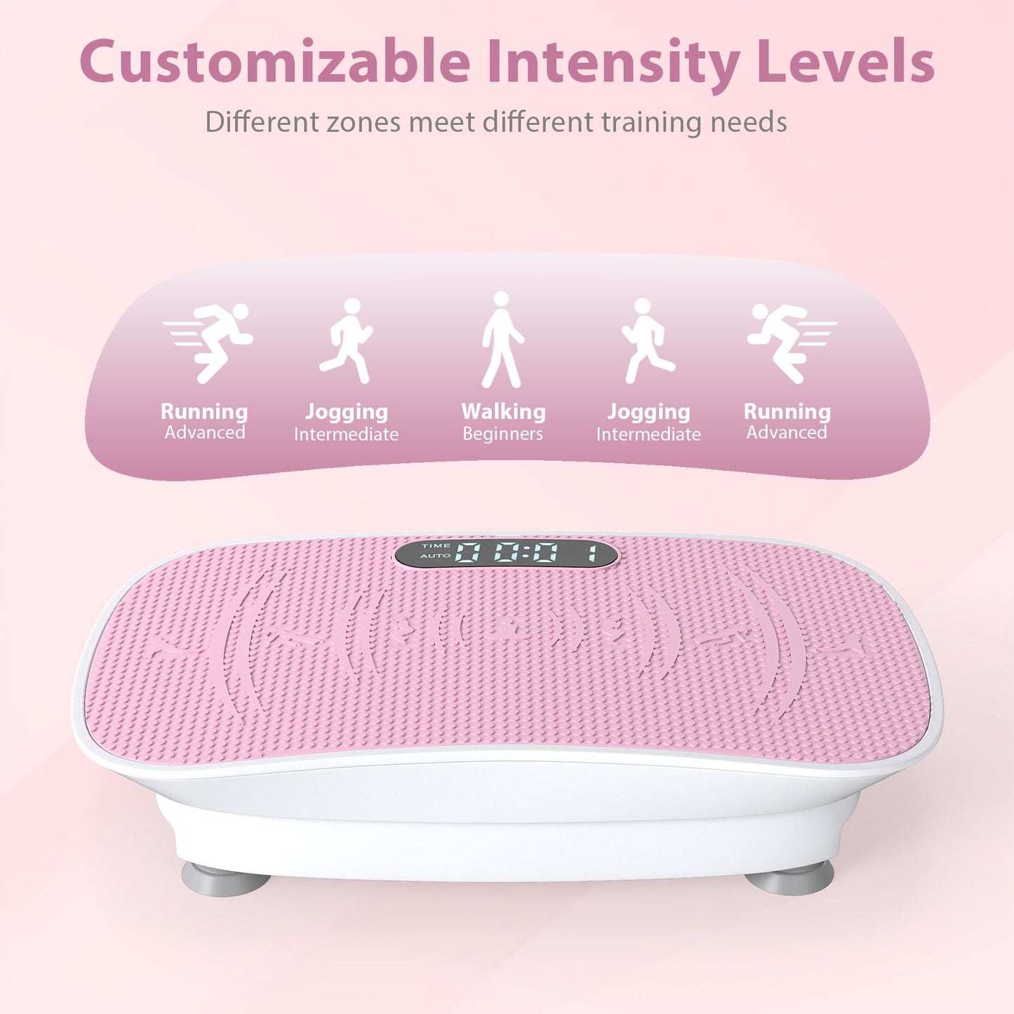 Full-Body Exercise Plate Machine with 10 Speed Intensities for Home