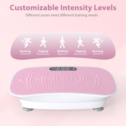 Full-Body Exercise Plate Machine with 10 Speed Intensities for Home