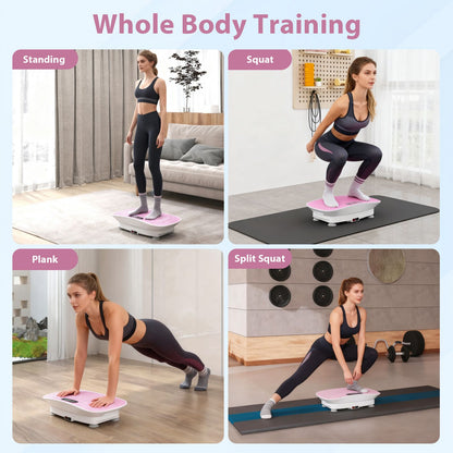 Full-Body Exercise Plate Machine with 10 Speed Intensities for Home