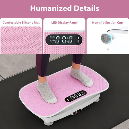 Full-Body Exercise Plate Machine with 10 Speed Intensities for Home