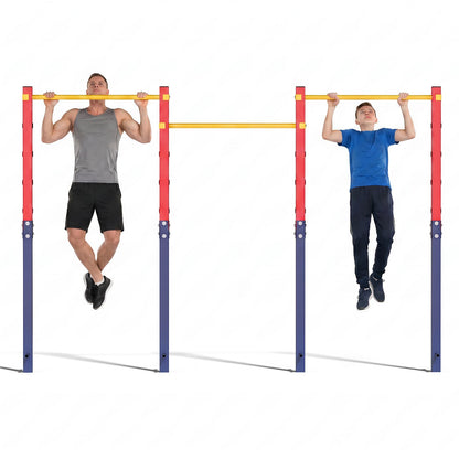 220 kg In-Ground Pull Up Bar with 5 Adjustable Heights and Anchors
