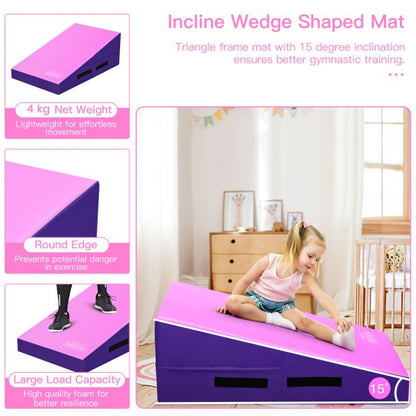 Incline Gymnastics Mat Gym Fitness Skill Shape Tumbling Mat