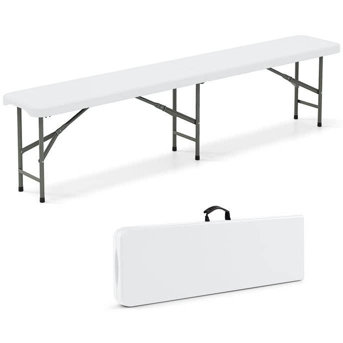180cm Outdoor Plastic Folding Bench with Handle and Lock