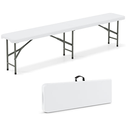 180cm Outdoor Plastic Folding Bench with Handle and Lock