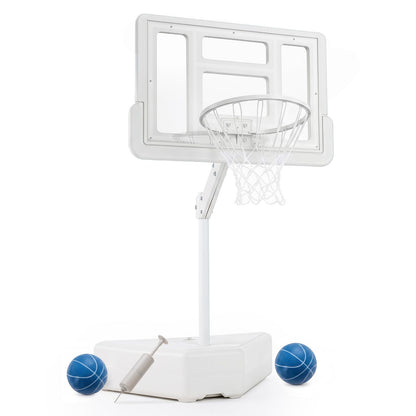Swimming Pool Goal with Adjustable Height Backboard and Filled Base