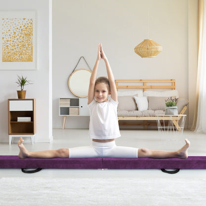 Portable Gymnastic Beam with Anti Slip Bottom and Carry Handle for Home