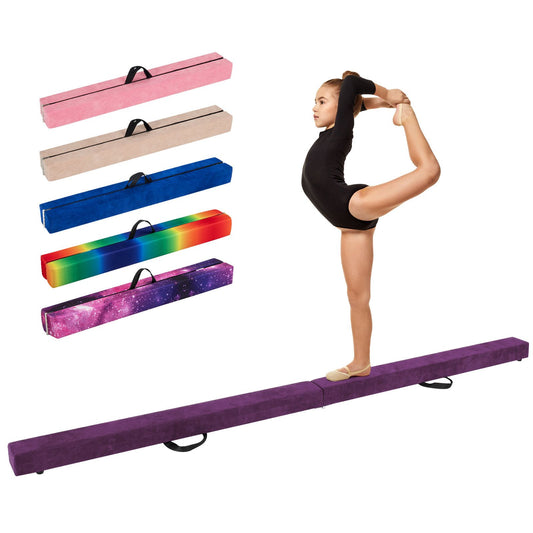 Portable Gymnastic Beam with Anti Slip Bottom and Carry Handle for Home