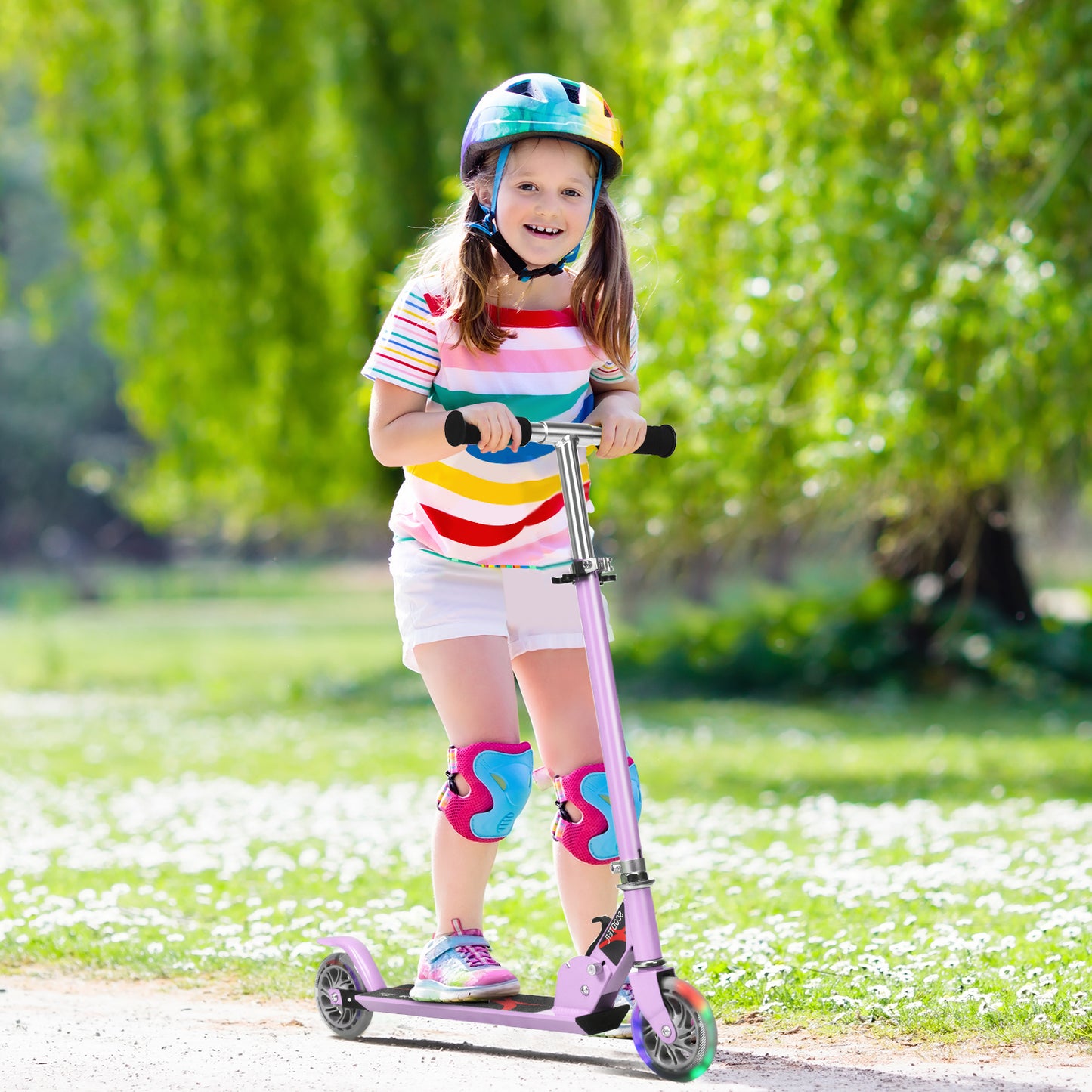 Sports Scooter for Girls and Boys Kids Age 4-13 Years Old