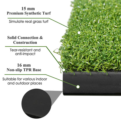 Thickened Golf Hitting Mat, Standard Real Feel Golf Practice Mat