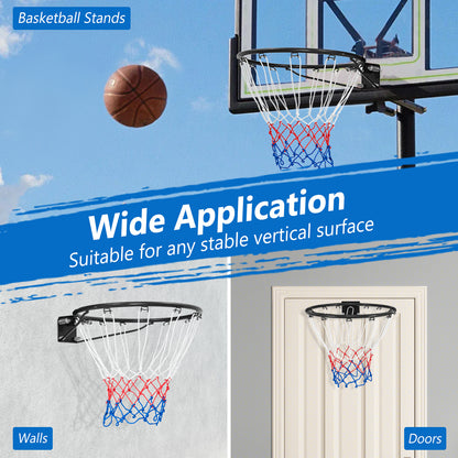45 cm Wall Door Mounted Basketball Goal Rim for Indoor Outdoor