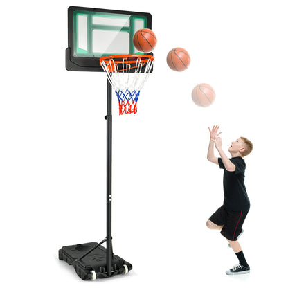 Weather-Resistance Basketball Goal Toy with Adjustable Height 132-251cm