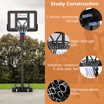 5-Level Height Adjustable Basketball Hoop Stand