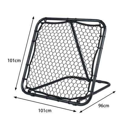 Football Rebounder with 7 Adjustable Angles and 4 Ground Stakes