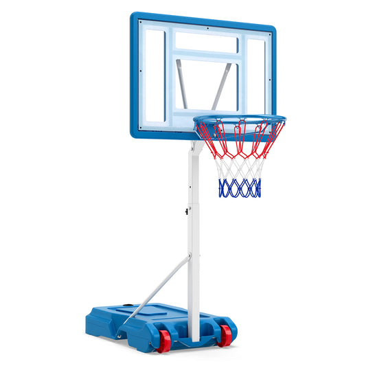 Pool Basketball Hoop with 82cm Shatterproof Backboard for Indoor Outdoor