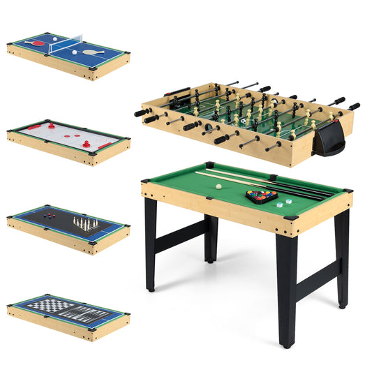 10-in-1 Combo Game Table Set, 50” Multi-Game Table