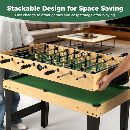 10-in-1 Combo Game Table Set, 50” Multi-Game Table