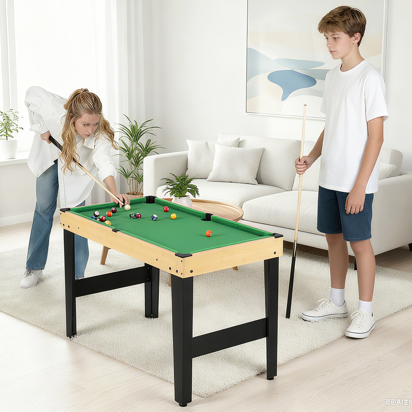 10-in-1 Combo Game Table Set, 50” Multi-Game Table