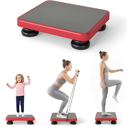 Kids Rebounder Bouncing Board, 60 x 50 cm Mini Trampoline with Elastic Rope, Sensory Bounce Board