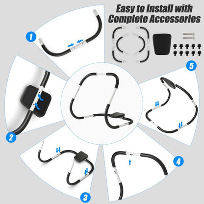 Ergonomic and Portable AB Fitness Trainer with Padded Headrest